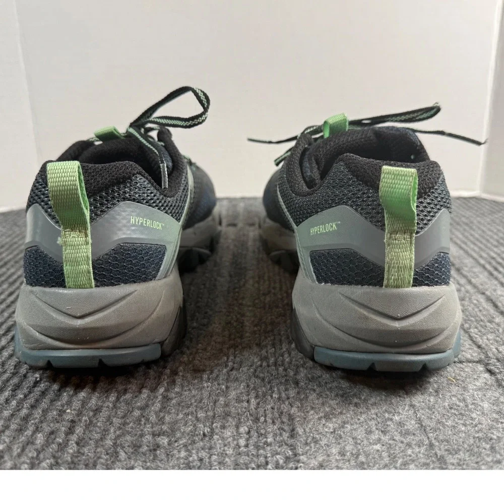 Merrell Antora Womens 8.5 Trail Running Shoes Black Mint Green J12338 Hiking